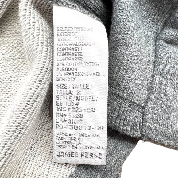 James Perse Brushed Jersey Double Breasted Blazer Gray Size Medium 2 - Picture 11 of 14